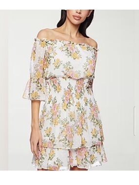 NEWT Premier Amour Floral Off-Shoulder Mini Dress